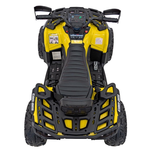 Quad na akumulator dla dzieci Can Am Outlander ATV z pilotem Żółty DK-CA005.2.4GHZ